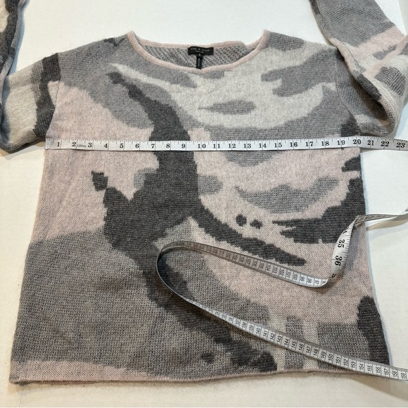 rag & bone Sinclair Sweater Pink Gray Wool Mohair Camo Print Jumper, Size S - Picture 12 of 13